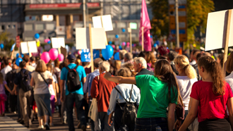 Gemeinsame Demonstration für Demokratie, Vielfalt und Toleranz